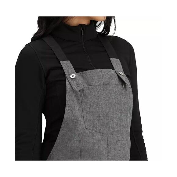 Obermeyer Women's Malta Bib Overalls Charcoal Size 10 | MSRP $ 199 Fast Ship - Picture 7 of 9